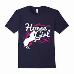 A Girl Fall In Love With Horse Shirt Horse Girl T-shirts-Father's Day - XXXL