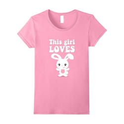 This Girl Loves Bunnies Funny Anime Animal T-Shirt-Father's Day - XXXL