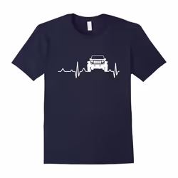 Unlimited Heartbeat Love Jeep T- Shirt-Father's Day - L