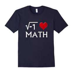 I Love Math Funny Maths T-shirt-Father's Day - S