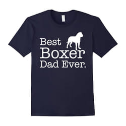 Best Boxer Dad Ever T shirt Pet Kitten Animal Parenting-Father's Day - M
