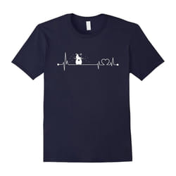 Guinea Pig T-Shirt, i love Guinea Pig heart beat-Father's Day - XXL