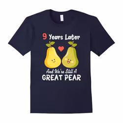 9th Wedding Anniversary Shirt Funny Couples T-Shirt Gifts-Father's Day - XL