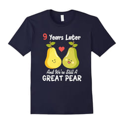 9th Wedding Anniversary Shirt Funny Couples T-Shirt Gifts-Father's Day - XL