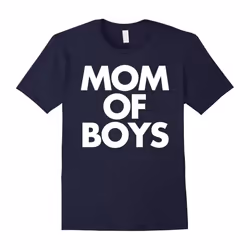 Mom of Boys Cute Family Love Mother's Day Mama Tee-Father's Day - L