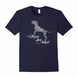 Rescue Love Adopt Pitbull Dogs T-Shirt Pit Bull Dogs Animal-Father's Day - XXXL