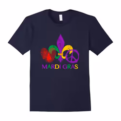 Peace Love Mardi Gras 2018 Shirt New Orleans Vintage-Father's Day - XXXL