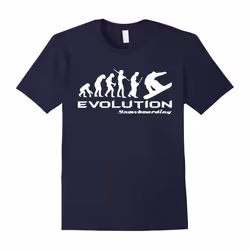 Funny Evolution of Snowboarding T-Shirt Snowboarder Gifts-Father's Day - XXL