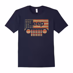 Jeep Lover Shirt â American Flag with Jeep Grille T shirt-Father's Day - M