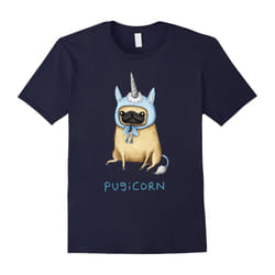 Pugicorn T-Shirt, Pug Lovers Tee-Father's Day - XXXL