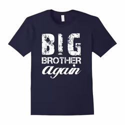 Big Brother again T-shirt Cute Bro Youth Teenager Family Tee-Father's Day - S