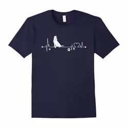 Bloodhound T-Shirt, i love Bloodhound heart beat-Father's Day - XXL