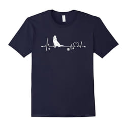 Bloodhound T-Shirt, i love Bloodhound heart beat-Father's Day - XXXL