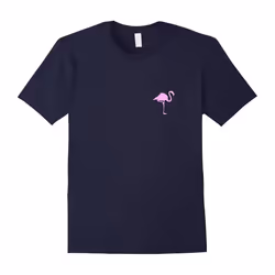 Pocket Flamingo T-Shirt â Pink Flamingo Bird Lovers Pun Tee-Father's Day - XXL