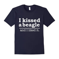 Funny I kissed a Beagle and I liked it T-shirt Dog Lovers-Father's Day - M