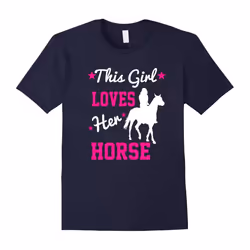 This Girl Loves Her Horse T-Shirt Horse Lover T-Shirt-Father's Day - XXL