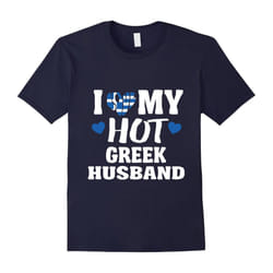 I Love My Greek Husband Funny Relationship Gift T-Shirt-Father's Day - M