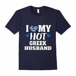 I Love My Greek Husband Funny Relationship Gift T-Shirt-Father's Day - XL