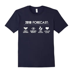 Mens Funny New Dad T-shirt for expecting fathers-Father's Day - S