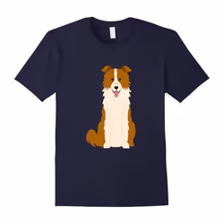 Border Collie Dog Shirt Dogs Mom Dad Puppy Pet Gift-Father's Day - M