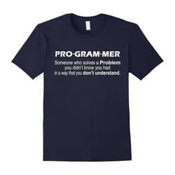 Funny Dad Programmer Meaning Computer Science Geek T-Shirt-Father's Day - S