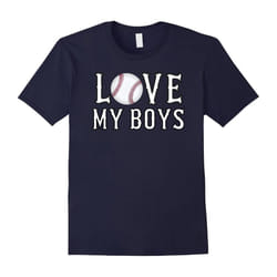 I Love My Boys Baseball T Shirt for Mom â Baseball Mom Shirt-Father's Day - S