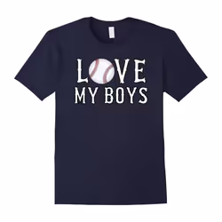 I Love My Boys Baseball T Shirt for Mom â Baseball Mom Shirt-Father's Day - L