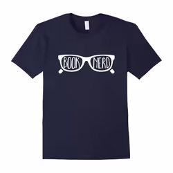 Book Nerd T-Shirt for Book Lovers-Father's Day - S