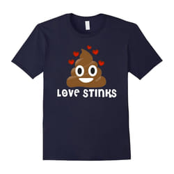 Valentines Day Shirt Kids Women Love Stinks Poop Emoji Funny-Father's Day - XXL