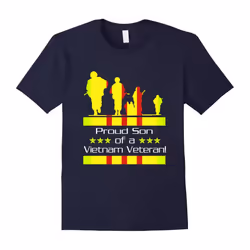 Men's Proud Son of a Vietnam Veteran T-Shirt vietnam veteran gifts-Father's Day - L