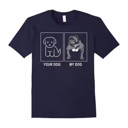 Your dog my dog shirt i love pitbull funny tee-Father's Day - XL