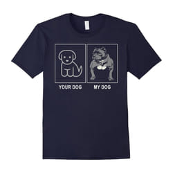 Your dog my dog shirt i love pitbull funny tee-Father's Day - XL