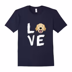 Golden Retriever Love Dog T-Shirt-Father's Day - XL