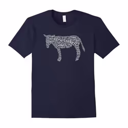 I Love Donkey Word Graphic Father's Dayoud Animal Lover Cute Tee Shirt-Father's Day - S