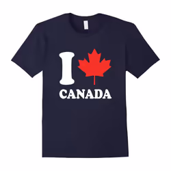 I LOVE CANADA T SHIRT â Canada lover-Father's Day - XL
