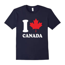 I LOVE CANADA T SHIRT â Canada lover-Father's Day - XL