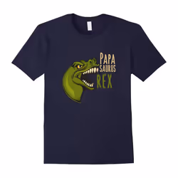 Men's Papasaurus Rex-T-Rex Dinosaur Dad Papa Father's Day T-Shirt-Father's Day - S