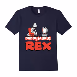 Men's Daddysaurus Rex | Funny Dinosaur T-Shirt for Dad-Father's Day - XL