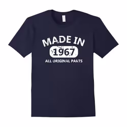50th Birthday Made In 1967 T-shirt Father's Day Gift Funny-Father's Day - XXXL