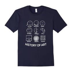 History of Art T Shirt â Cool Art Lover Shirt-Father's Day - S