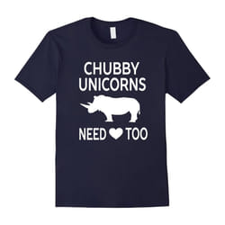 Chubby Unicorns Need Love Too Funny â Unisex T-shirt-Father's Day - XL