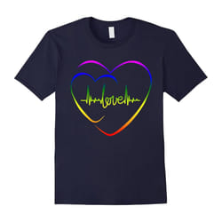 Gay Pride Love Heartbeat â Pray for Orlando-Father's Day - L