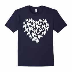 Poodle Heart T-Shirt For Dog Lover-Father's Day - L