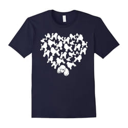 Poodle Heart T-Shirt For Dog Lover-Father's Day - XXXL