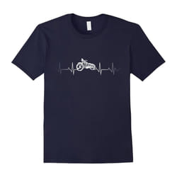MotorcyFather's Daye Heartbeat T-Shirt â I love my MotorcyFather's Daye.-Father's Day - S