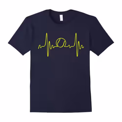 Tennis Heartbeat T Shirt â I Love Tennis Shirt-Father's Day - S