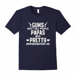 Men's Guns don't kill people papas do daddy grandpa funny t-shirt-Father's Day - XXXL