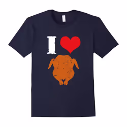 I Love Turkey T-shirt Thanksgiving Funny T-shirt-Father's Day - L