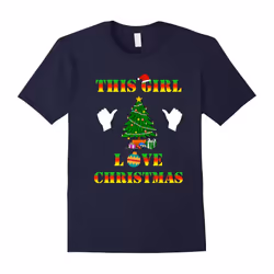 This Girl Loves Christmas T-shirt-Father's Day - L