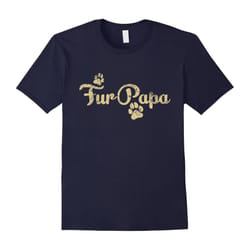 Fur Papa Shirt, Dog Cat Lover Dad Daddy Babies Gift-Father's Day - XXXL
